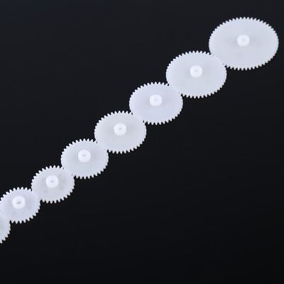 12pcs Plastic Gears Kit Motor Gear Set Assembly for Robot Toy Automobile Cars DIY Made of Plastic Wearable and Long Service Life Great Model Making Accessories for