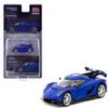 1:64 Scale Diecast Model Car Compatible with Koenigsegg Jesko Attack Blue Metallic Limited Edition by Tarmac T64G-TL052-BL view 1