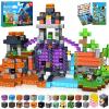 GraceDuck Magnetic Blocks - 150 PCS Build Dark Hell Forest Castle - Magnetic Toys for Montessori Toddler Christmas Birthday Gifts - STEM Sensory Toys for 3 4 5 6 7 8 9 10 Year Old Boys & Girls view 1