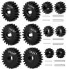 WEFEINO 40CR Steel Overdrive Portal 15T/22T & Underdrive Portal 13T/24T & Stock Portal Gears 14T/23T Set for Redcat Ascent-18 1/18 Scale RC Rock Crawler Upgrades (15T/22T+13T/24T+14T/23T) view 1