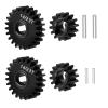 WEFEINO 40CR Steel Overdrive Portal 15T/22T & Underdrive Portal 13T/24T & Stock Portal Gears 14T/23T Set for Redcat Ascent-18 1/18 Scale RC Rock Crawler Upgrades (15T/22T+13T/24T+14T/23T) view 3