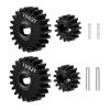 WEFEINO 40CR Steel Overdrive Portal 15T/22T & Underdrive Portal 13T/24T & Stock Portal Gears 14T/23T Set for Redcat Ascent-18 1/18 Scale RC Rock Crawler Upgrades (15T/22T+13T/24T+14T/23T) view 4