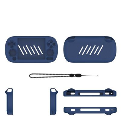 Silicone Protective Cover for ANBERNIC RG40XX H,Gaming Console Drop Protection Case Sleeve Soft Shell Skin Simple Solid Color for ANBERNIC RG40XX H (Blue)