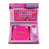 Bilingual Kids Learning Laptop, Music Function Spanish English Keyboard Rereading, Laptop Educational for Kids (Pink view 4