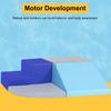 Climbing Toy Soft Foam Climbing Blocks Set Ages 1-3 Toddler Slide Climbing Toys Soft Play Set Climbing Set for Toddlers Soft Play Equipment for Climbing Crawling (Blue, 4 Piece) view 3