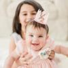 Jissoo White 1/2 Birthday Crown - 6 Months Birthday Decorations,Little Princess Crown For Cake Smash,Sweet Half Hat Photo Props,Light Pink 1/2 Way To One Decoration (White) view 4