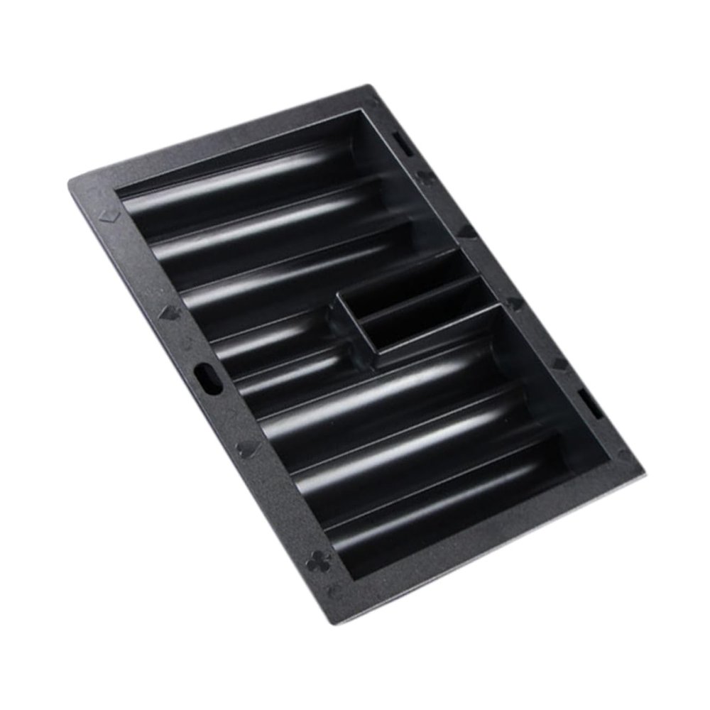 JOINPAYA Plastic Poker Chips Tray for Table Coin Organizer Poker Chip Table Holder