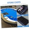 JOINPAYA Plastic Poker Chips Tray for Table Coin Organizer Poker Chip Table Holder view 3