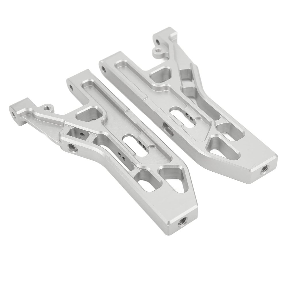 2pcs RC Front Lower Swing Arms Silver Aluminum Alloy Suspension Arms for Corally Kronos 6S 1/8 Truck