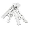 2pcs RC Front Lower Swing Arms Silver Aluminum Alloy Suspension Arms for Corally Kronos 6S 1/8 Truck view 3