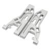 2pcs RC Front Lower Swing Arms Silver Aluminum Alloy Suspension Arms for Corally Kronos 6S 1/8 Truck view 4