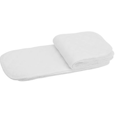 10pcs Baby Cloth Diaper, Modern Nappy Liner Cloth Diaper Insert with Three Layers Insert, Reusable for Four Seasons (Six Layers (32 * 12cm))