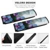 2PCS Car Seat Belt Pads Universal Auto Seatbelt Shoulder Pad Blue Purple Flowers And Green Leaves Seat Belt Cover Comfortable Driving Shoulder Strap Covers Harness Pad for Car Interior Accessories view 3