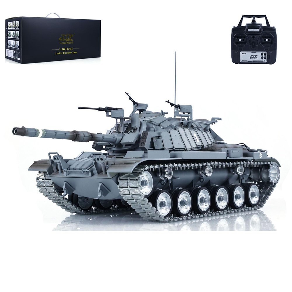 TOUCAN RC HOBBY 1/16 RC Tank M60W Remote Control BB Infrared Battle Tanks Metal Tracks Wheel RTR