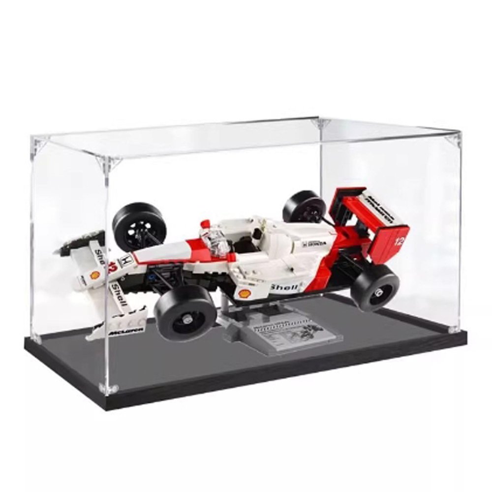 Acrylic Display Case Compatible for le-go 10330 Racing Model Transparent Dustproof Protection Collection Organizer Storage Cabinet (Display Case Only) (3mm)