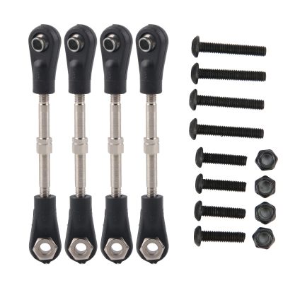 MUNEFE Turnbuckle Pull Rod, Steering Linkages Arm Tie Rod, Adjustment Turnbuckles Camber Linkage Rod Ends for RC Off Road Vehicle