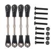 MUNEFE Turnbuckle Pull Rod, Steering Linkages Arm Tie Rod, Adjustment Turnbuckles Camber Linkage Rod Ends for RC Off Road Vehicle view 1