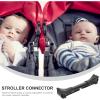 Abaodam 3pcs Twin Stroller Connector Cart Connector for Umbrella Strollers Detachable Design for Easy Installation for Twins and Siblings Outings view 4