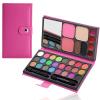 Portable Real Kids Makeup Kit for Girls Washable Children's Play Makeup Set with Brush Teens Makeup Pallete Gift Set in Halloween Birthday Party (33 color red) view 1