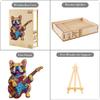 Jollitot Wooden Puzzles, Rock Dog Puzzles 145 Pieces, Wood Challenging Jigsaw Puzzles Birthday Gifts for Women Men, 11.4x10.2in view 3