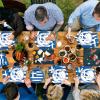 gisgfim 96 Pcs Greek Flag Greece Plates and Napkins Party Supplies Greek Flag Birthday Party Tableware Set Blue Greece Birthday Decorations Favors for Greek Family Gathering Dining for 24 Guests view 4
