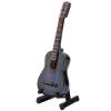 Yechiry Miniature Wooden Guitar Model Decor, Musical Instrument Ornaments Craft, Home Decoration with Stand and Case (Blue, 10cm) view 2