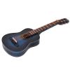 Yechiry Miniature Wooden Guitar Model Decor, Musical Instrument Ornaments Craft, Home Decoration with Stand and Case (Blue, 10cm) view 3