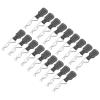 DMiotech 50Pcs Body Clips Pins with Pull Tabs, Silvery Universal RC Cars Parts Shell Replacement Parts for 1/8 1/10 Scale RC Car view 1