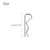 DMiotech 50Pcs Body Clips Pins with Pull Tabs, Silvery Universal RC Cars Parts Shell Replacement Parts for 1/8 1/10 Scale RC Car view 4
