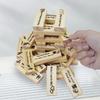 TSFGDYL 48pcs Wooden Tumble Tower Couples Game, Party Night Blocks, Stacking Block, Wooden Board Stacking Game for Couple Night Classic view 2
