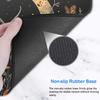 Yuxcfhjfe Playmat for MTG, 24x14 Inches Playmats, for TCG and CCG Trading Card Game Mat, Non-Slip Rubber for MTG Playmats with A Storage Bag and 6 Dice Set, Flowers and Moths Pattern Black view 4