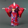Fremego 1/6 Scale Female Clothes, Female Japanese Kimono Bathrobe Dress Costume Clothing for 12inch PH TBL JO Action Figure Body (C-Long Version) view 1