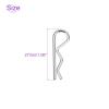 DMiotech 20Pcs Body Clips Pins with Pull Tabs, Silvery Universal RC Cars Parts Shell Replacement Parts for 1/10 1/8 Scale RC Car view 4