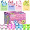 28Pack Axolotl Valentines Cards for Kids Classroom, Axolotl Squishies Mochi Valentine Gifts for Kids Class, Animal Mochi Squishy to Squeeze Toys for School Valentine's Day Exchange Gifts Party Favors view 1