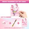28Pack Axolotl Valentines Cards for Kids Classroom, Axolotl Squishies Mochi Valentine Gifts for Kids Class, Animal Mochi Squishy to Squeeze Toys for School Valentine's Day Exchange Gifts Party Favors view 4