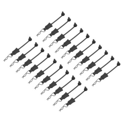 DMiotech 20Pcs Body Clips Pins with Pull Tabs, Black Universal RC Cars Parts Shell Replacement Parts for 1/16 1/18 Scale RC Car