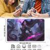 Yuxcfhjfe Playmat for MTG, 24x14 Inches Playmats, for TCG and CCG Trading Card Game Mat, Non-Slip Rubber for MTG Playmats with A Storage Bag and 6 Dice Set, Anime Magic Girl Pattern view 2
