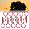 10Pcs 10.5MM RC Car Shell Clip RShape Metal Body Clips Pins for 1/5 1/6 1/8 1/10 RC Car (Red) view 2