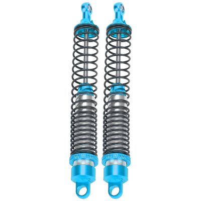 2Pcs 130mm RC Metal Shock Absorber Damper Set for HSP RGT Himoto Redcat 1:10 RC Car (Blue)