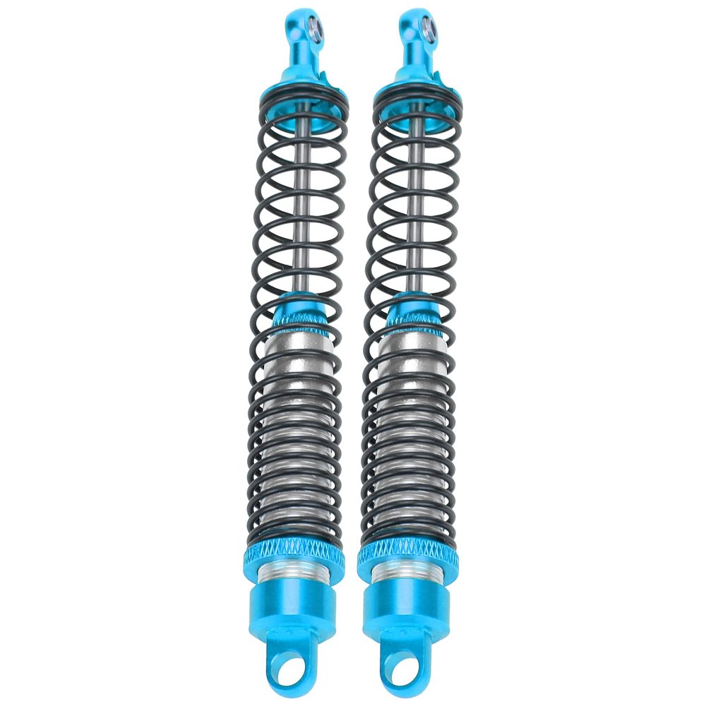 2Pcs 130mm RC Metal Shock Absorber Damper Set for HSP RGT Himoto Redcat 1:10 RC Car (Blue)