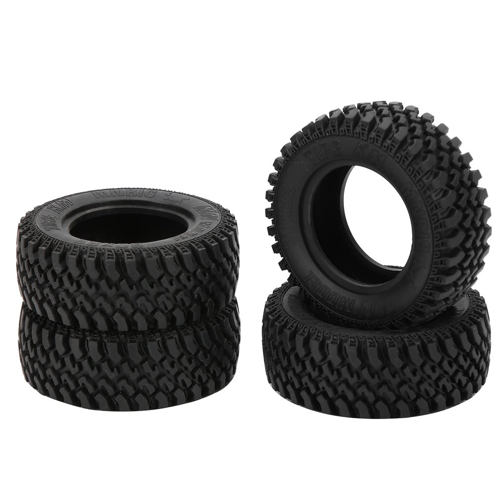 4pcs RC Rubber Wheels Tyre Front and Rear Tires for MN86 1/12 RC Crawlers Upgrade Parts