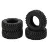 4pcs RC Rubber Wheels Tyre Front and Rear Tires for MN86 1/12 RC Crawlers Upgrade Parts view 1
