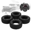 4pcs RC Rubber Wheels Tyre Front and Rear Tires for MN86 1/12 RC Crawlers Upgrade Parts view 2