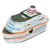Bnineteenteam Vintage Cruise Ship Tin Toy, Cruise Ship Wind Creative Props for Vintage Collectible view 4