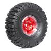 60mm 4 PCS 1/18 RC Crawler Tires 1.0 inch replica tires wheels binding 7mm R188 Suitable for most 1/18 RC Crawler cars such as TRX4M, Land Rover, Scrambler, SCX24, Scorpion, FMS and so on. (red) view 4