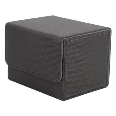 ANGGREK Game Card Storage Box, Magnetic Closure Card Deck Box Lightweight for Tarot Cards (Gray)