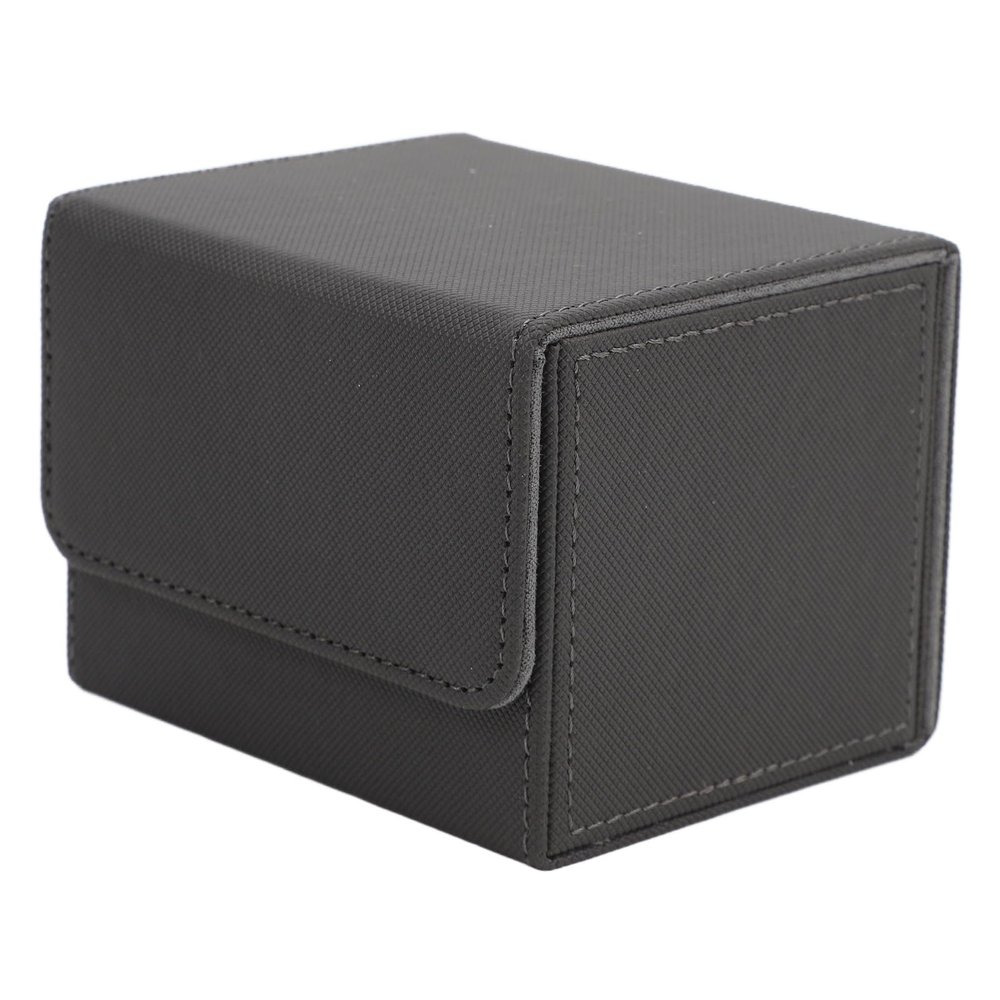ANGGREK Game Card Storage Box, Magnetic Closure Card Deck Box Lightweight for Tarot Cards (Gray)