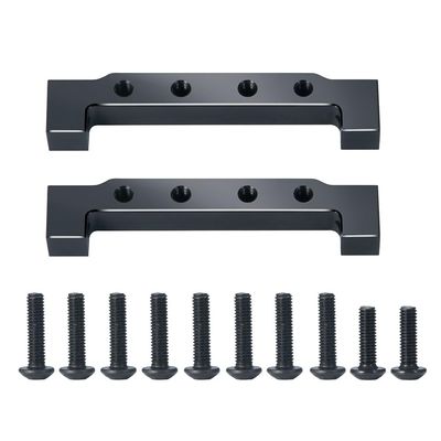 StiNGZjdM Metal Front Double Servo Mount Fixed Mount Rudder Frame Compatible with Tamiya 1/14 RC Trailer Tractor Truck Modification Parts