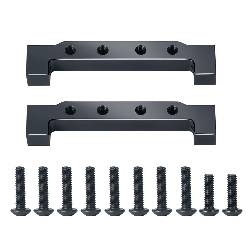 StiNGZjdM Metal Front Double Servo Mount Fixed Mount Rudder Frame Compatible with Tamiya 1/14 RC Trailer Tractor Truck Modification Parts