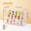 2 Pack Acrylic Display Cases for Collectibles, Clear Display Case for Figures, 3 Tier Display Shelf Boxes Miniature Display Case, Dustproof and Stackable Action Figure Display Cases (2, Large) view 2